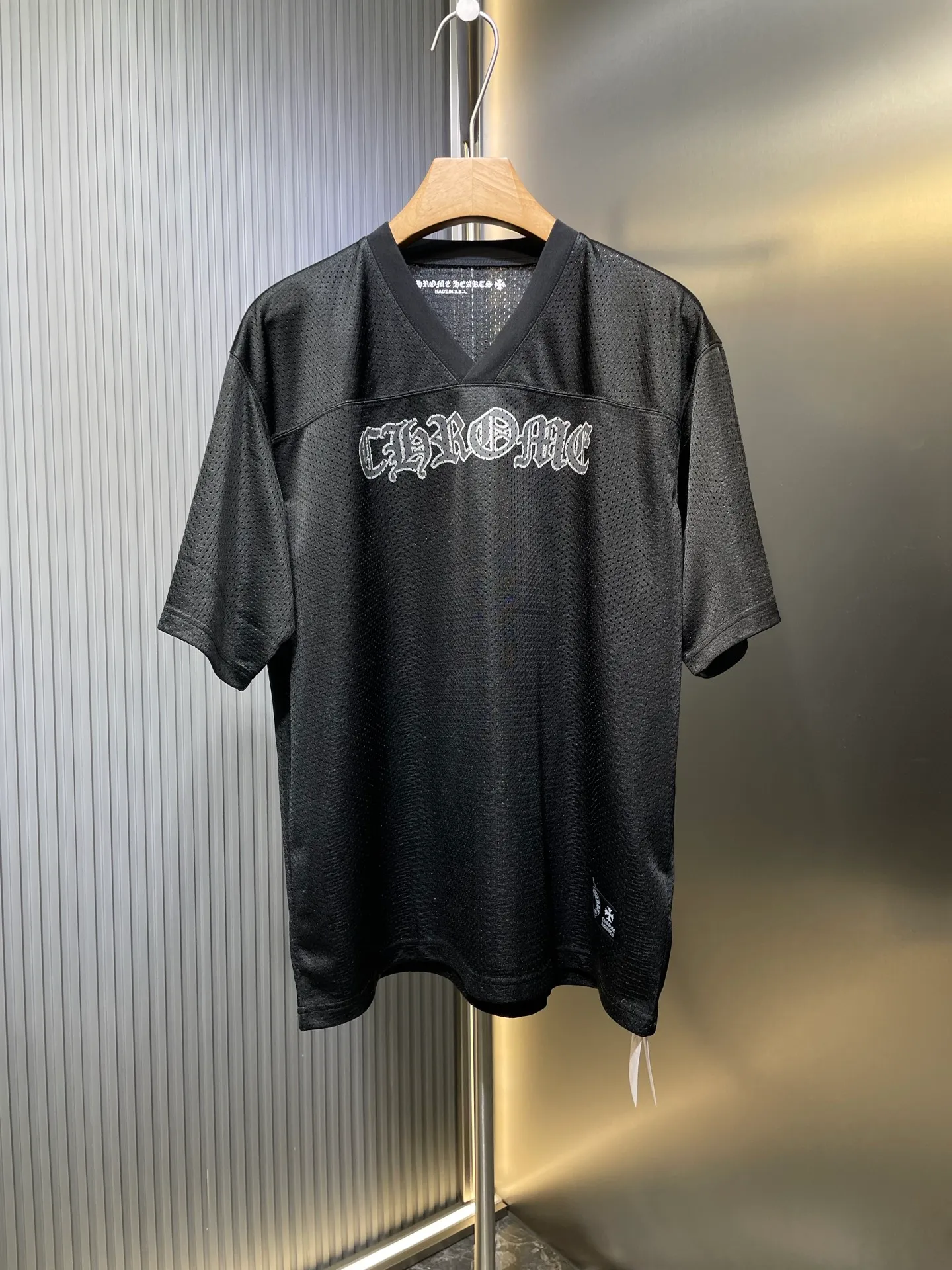 🅿️300 CH Croix Heart🌟【Top original order】25SS glitter ice hockey top YB open plate fixed dyeing color the highest version on the market The fabric is made of high-density 100D bird's eye cloth Double-sided mesh positioning is very time-consuming The cost of labor loss is very high Non-single layer thin transparent bottom junk on the market Same style for men and women OS version size: s m l